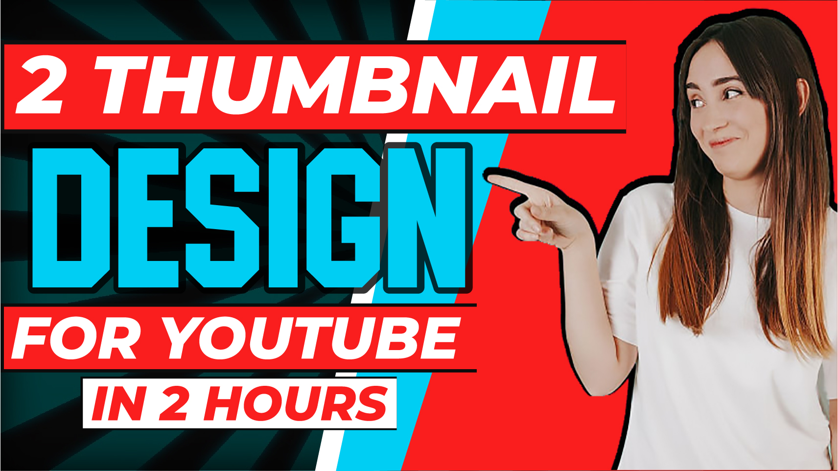 I will create design catchy youtube thumbnail for you within 2 hours