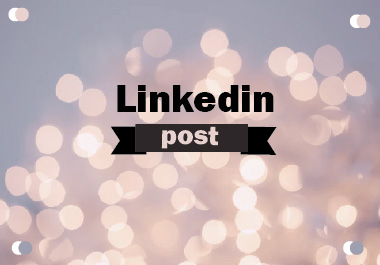 i will create eye catching linkedin post design