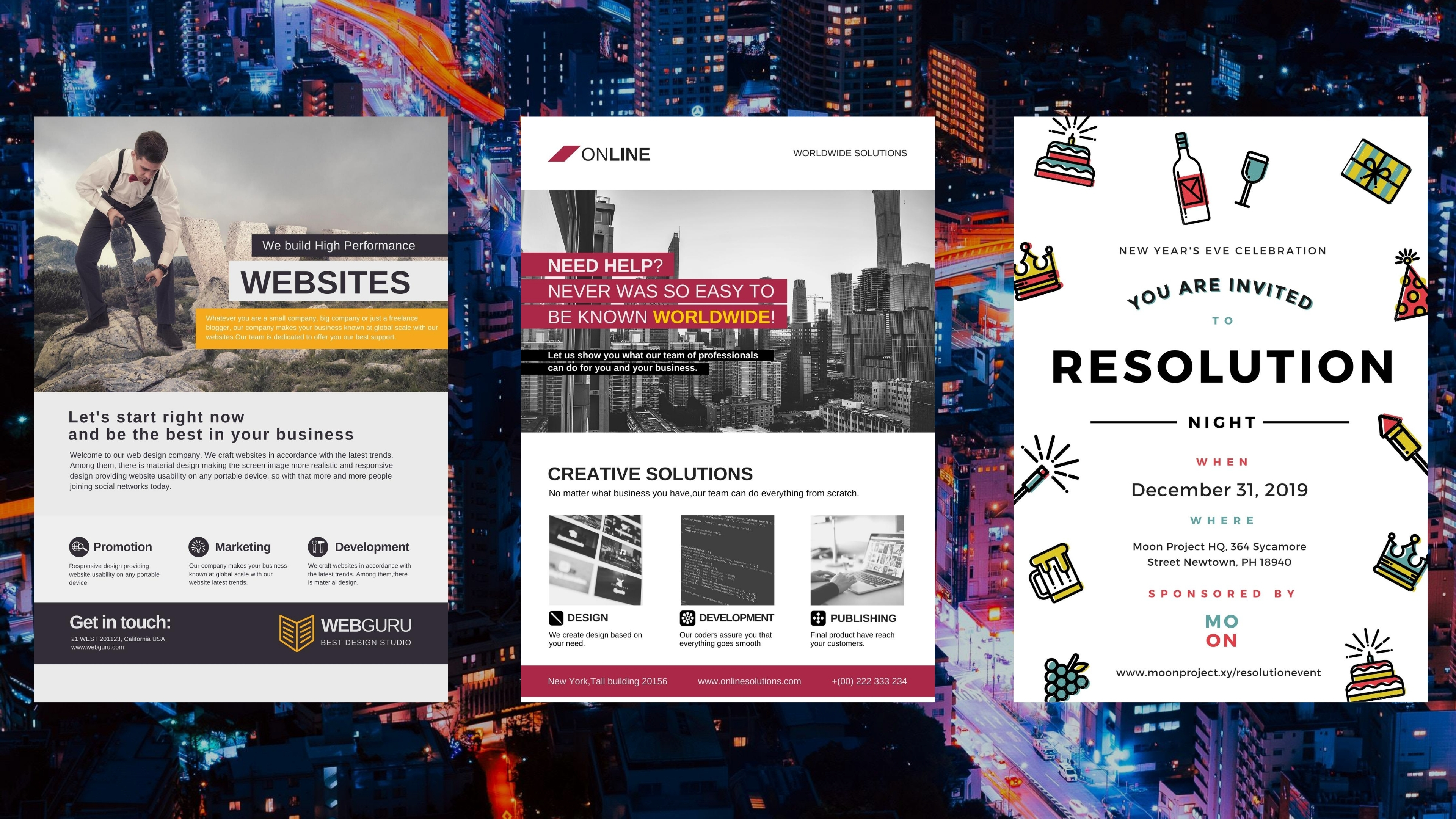 I will design a professional flyer