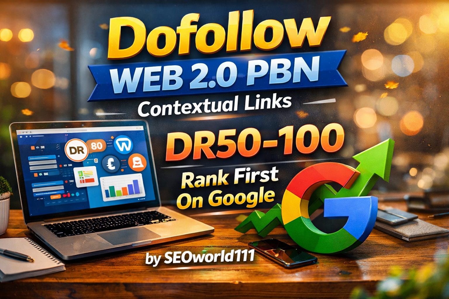 Dofollow 40 Web 2.0 PBN Contextual Links - DR50-100 - Rank First On Google