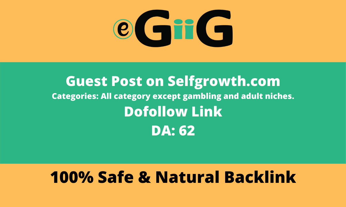 Publish Guest article On Selfgrowth With Dof-ollow Li...