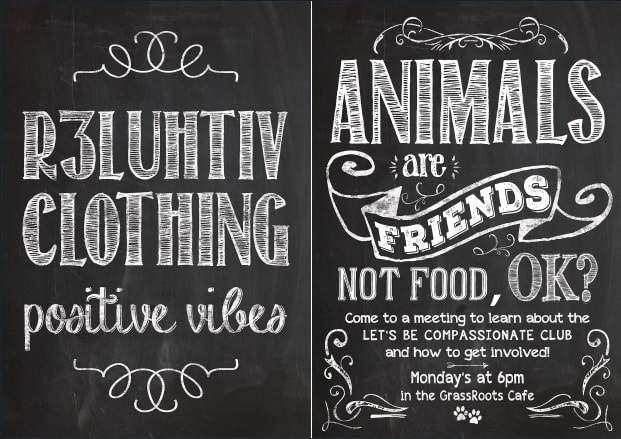 I will design amazing chalkboard menu for you