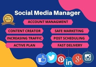 I will be your Best Social Media Manager & Content creator