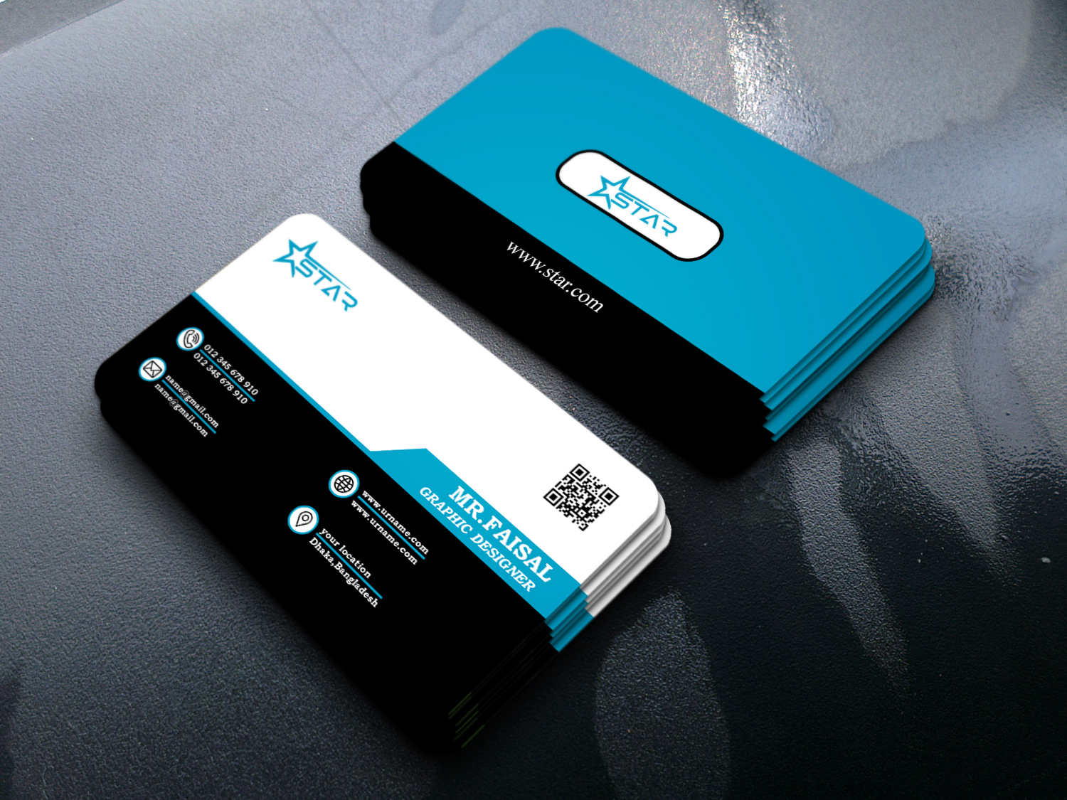 I will create professional business card and stationery design