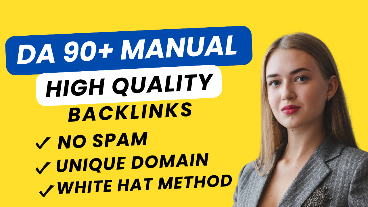  boost ranking with da 90 high authority seo dofollow manual backlinks