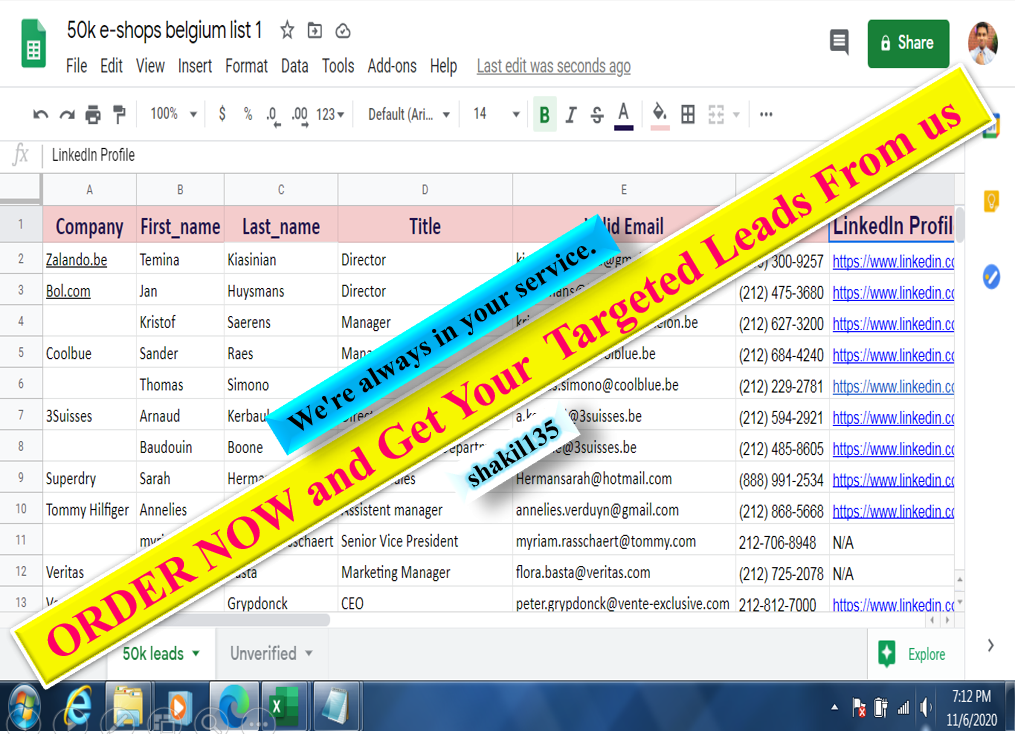  Providing targeted b2b linkedin lead generation,usa,uk,real estate, business, mlm, crypto leads onl