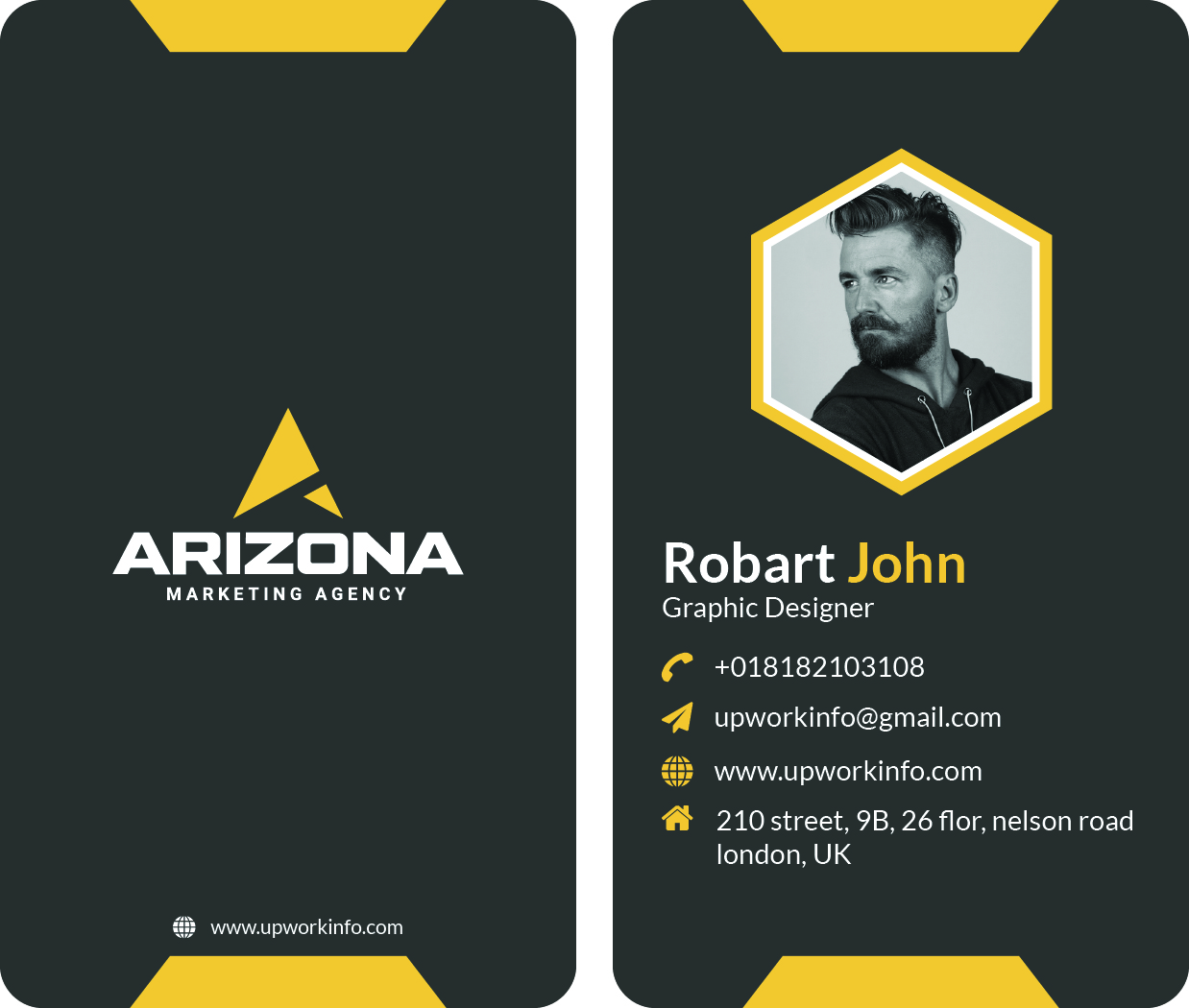 I will be professional business card and stationery