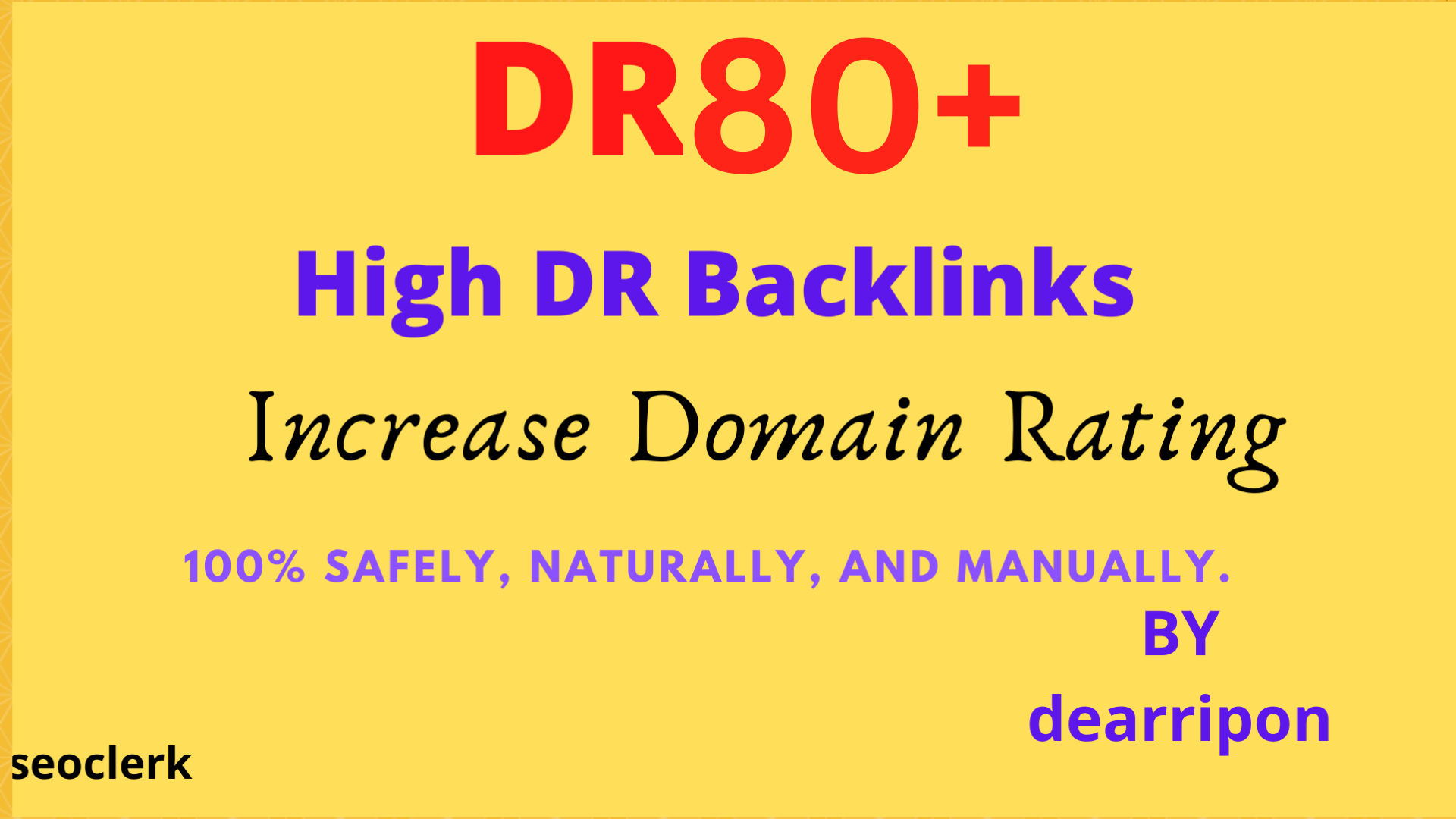High DR Backlinks (DR80+) &ndash; 50 Safe & Verified Links