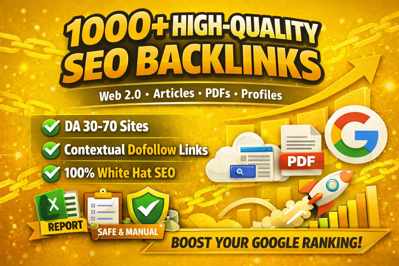 DO SAFE 1000+ High Quality SEO Backlinks - Web 2.0, ...
