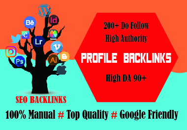 I will create you 100 profile backlink from the PR7 t...
