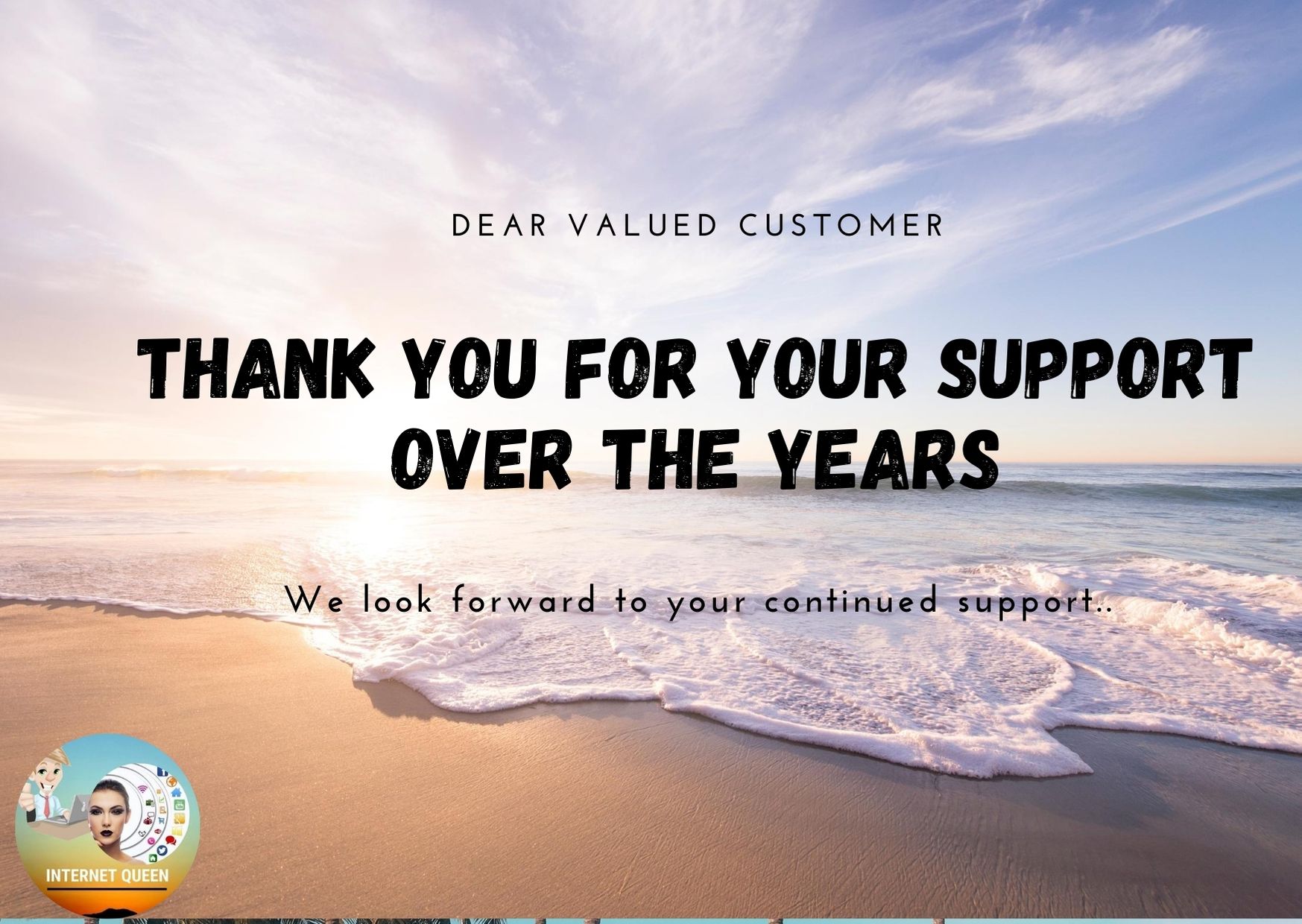 I will create an invitation or thank you card