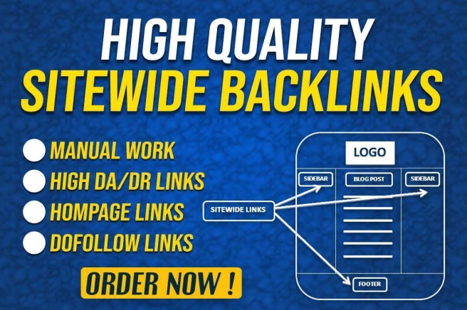 20 DA 50+ Homepage Blog Roll, Sidebar, Do-follow Backlinks