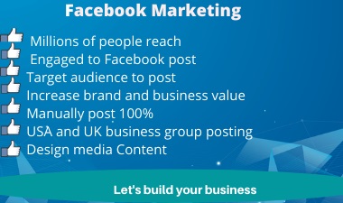 I will promote your business on facebook over million...