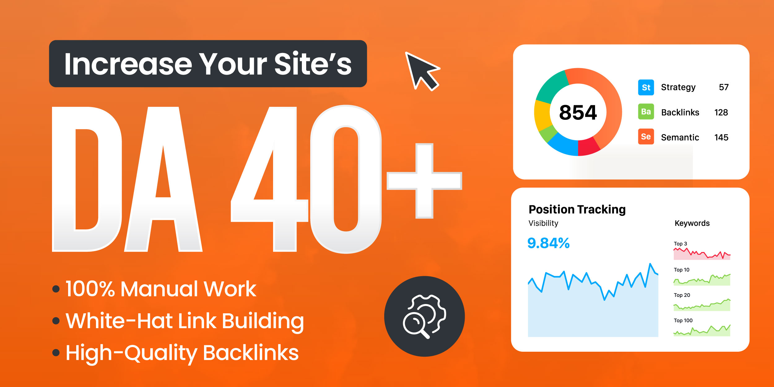 Increase Your Site's DA 40+ Get Professional DA Growth Service