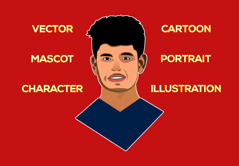 I will do vector mascot character cartoon portrait il...