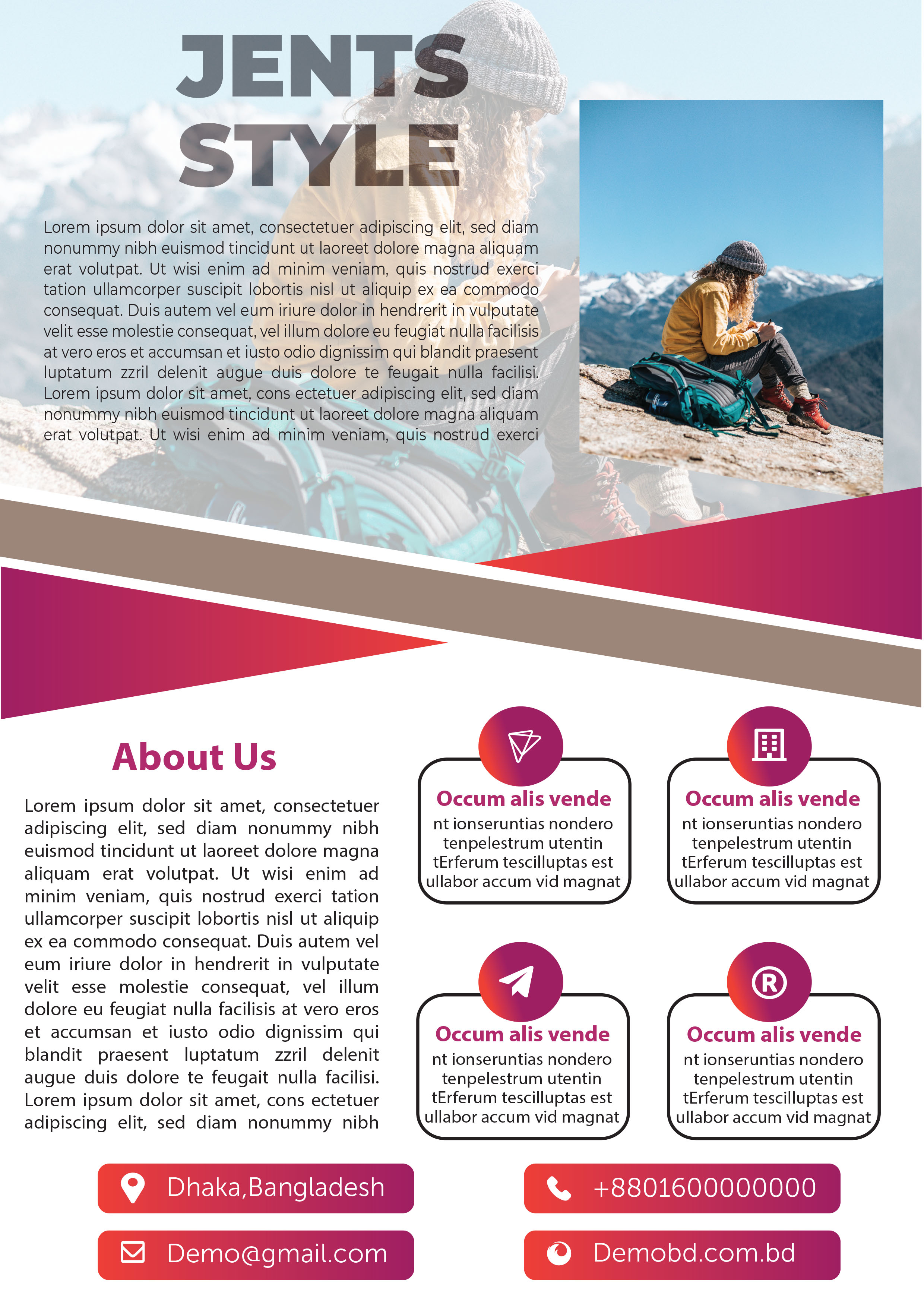 i can make modern,choice full and stylish business flyer