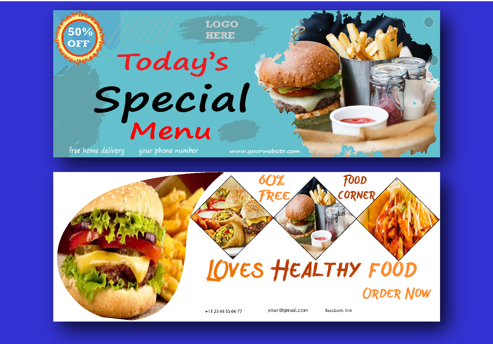 I will 1 Creative and Unique Social media or facebook cover design