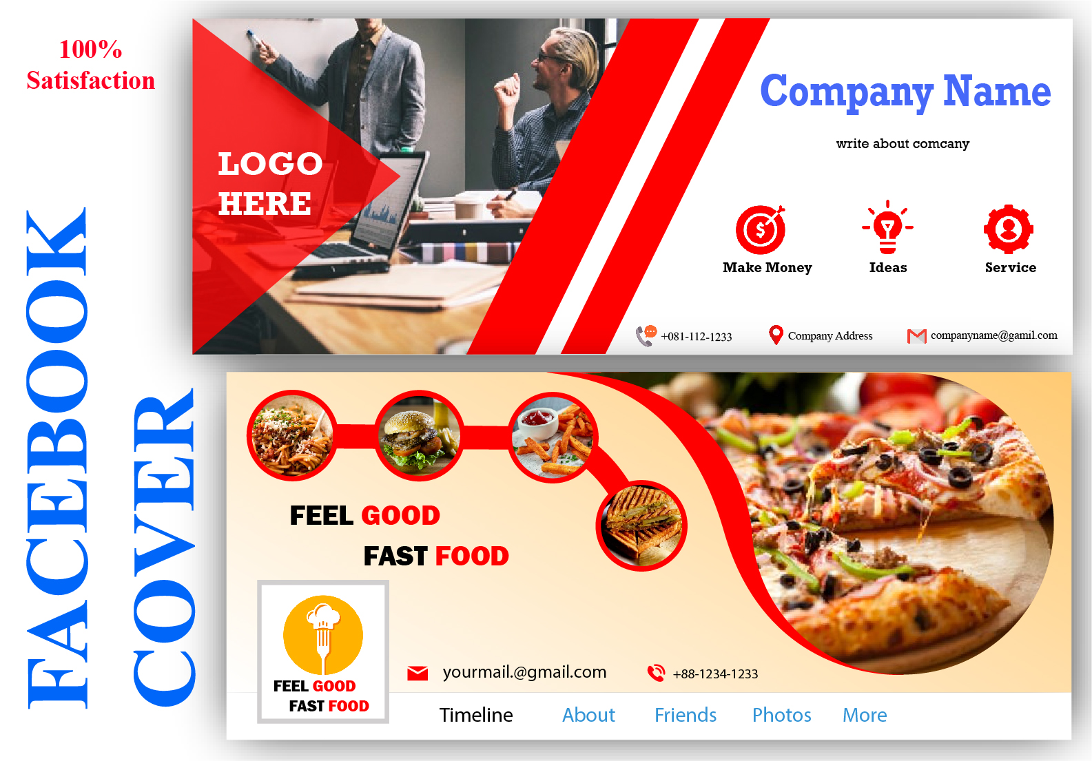 I will design social cover photo banner