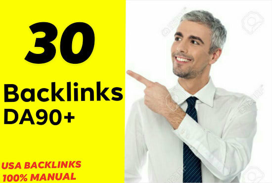 I will manual 30 USA high authority 90+DA dofollow li...