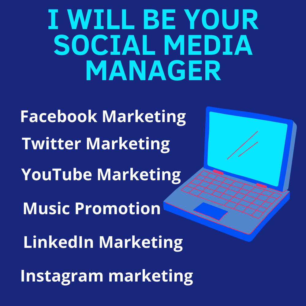 I will manage your social media account