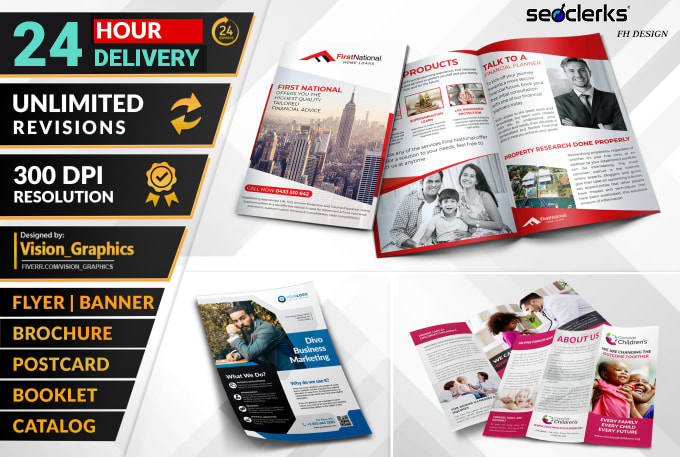 I will design business flyer, leaflet, trifold broc...