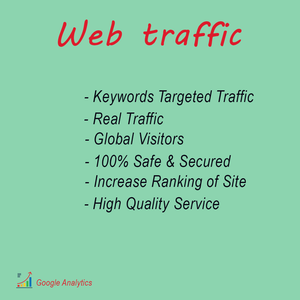 I will drive organic safe web traffic