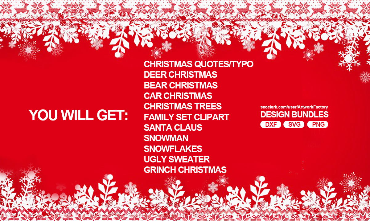 Deliver 1500 Christmas design SVG, Christmas T-shirt design bundles