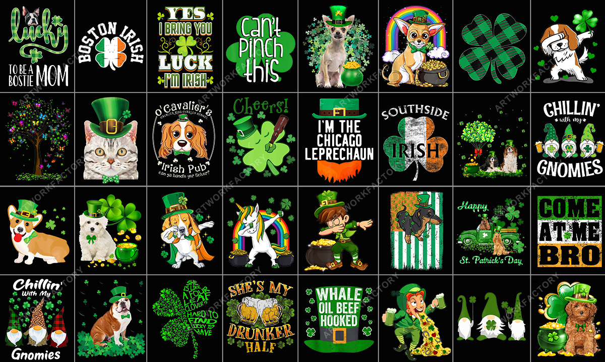 Delivery 500 PNG Tshirt Designs For St Patricks Day T shirt bundle