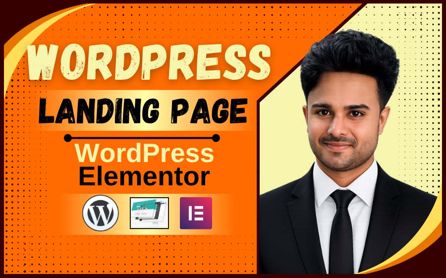 I will create a modern WordPress landing page, WordP...