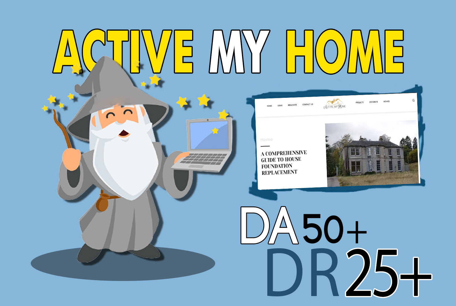 I will do guest post on activemyhome da 50 dofollow b...