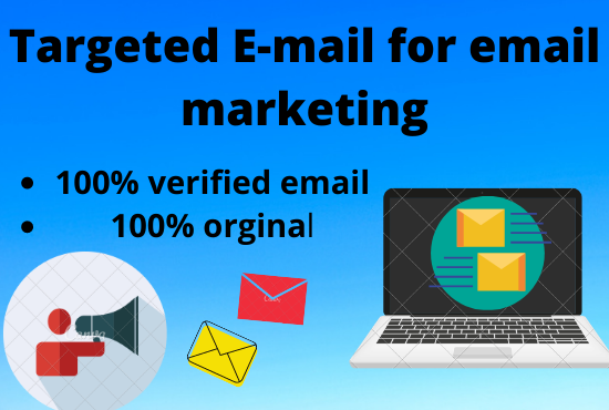 I will provide you 1000 targeted email list for your ...