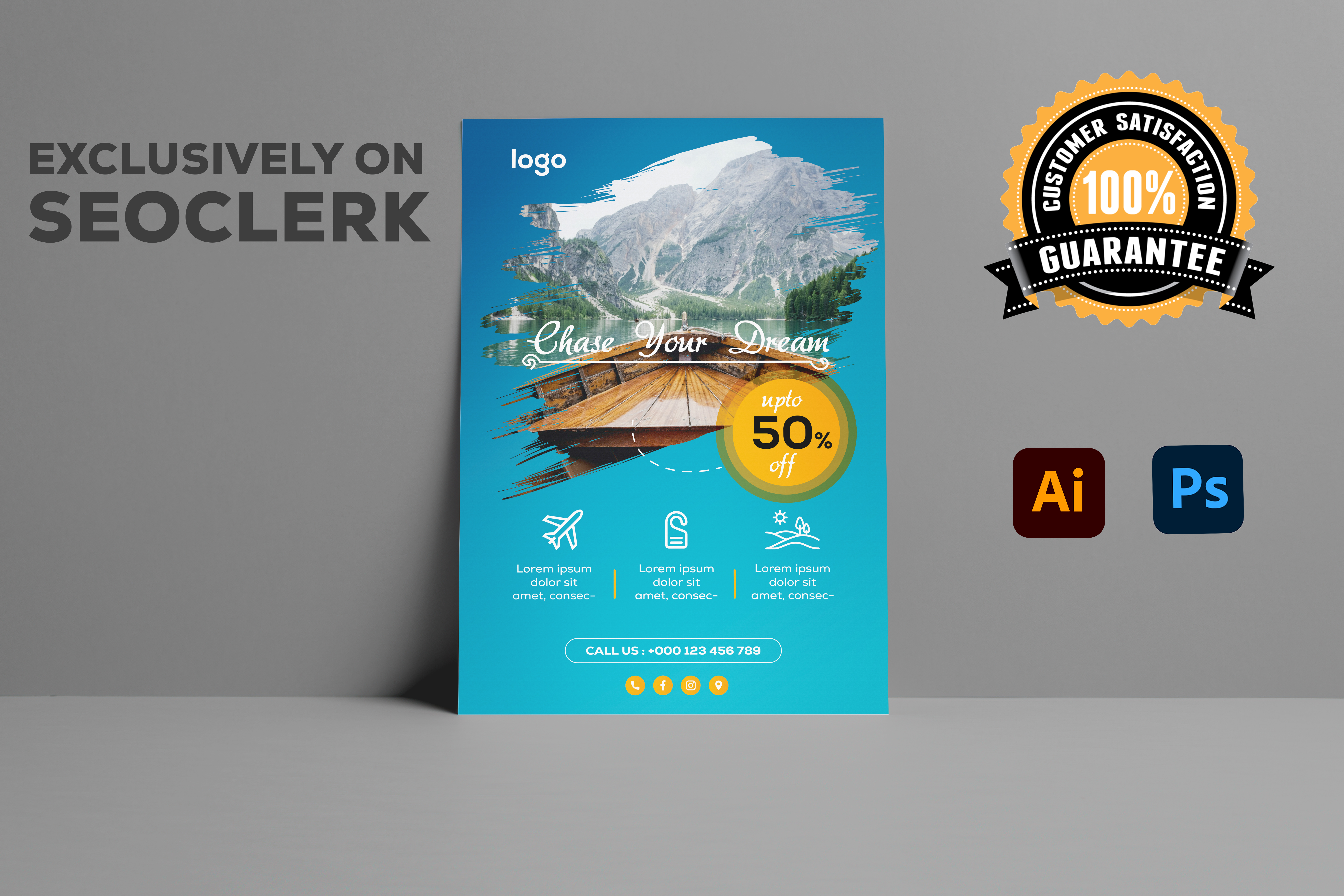 I will do corporate, travel, food or any kind of flyer design 