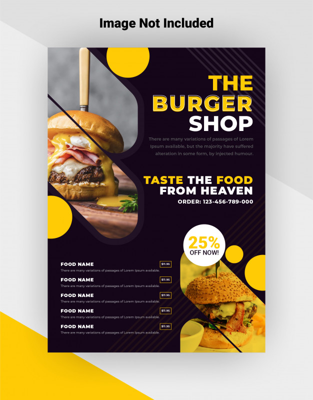 I will design amazing food & restaurant's Flyer 