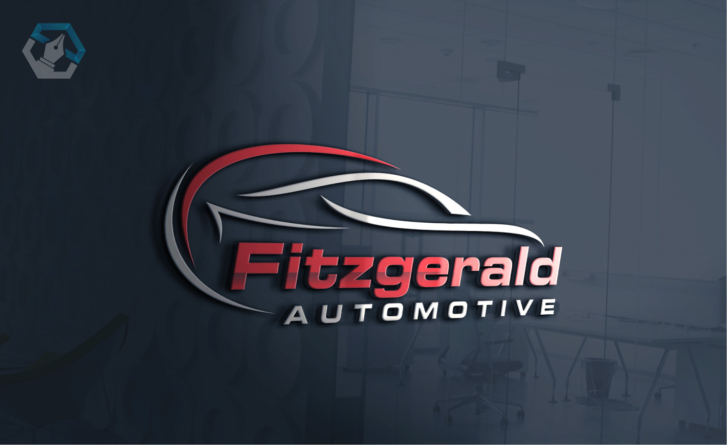 I will make a car logo in a modern, sport style