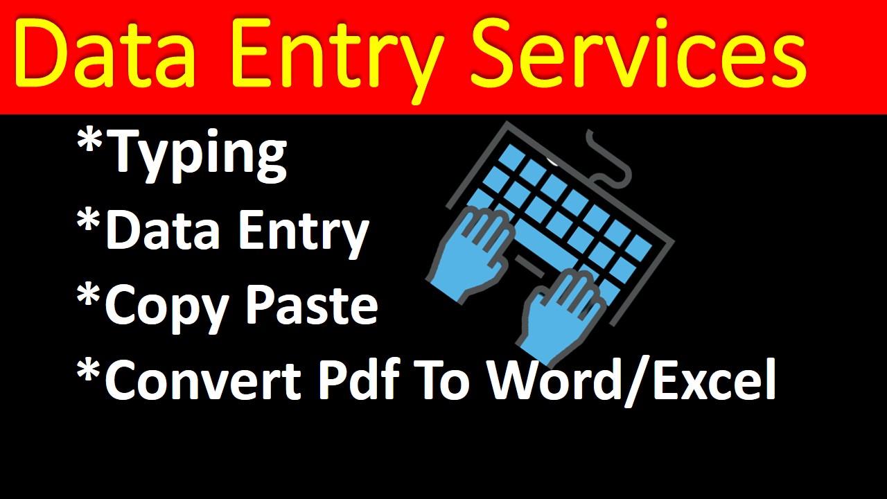 I will do any kind of data entry ,typing, copy paste, convert image to word or excel 
