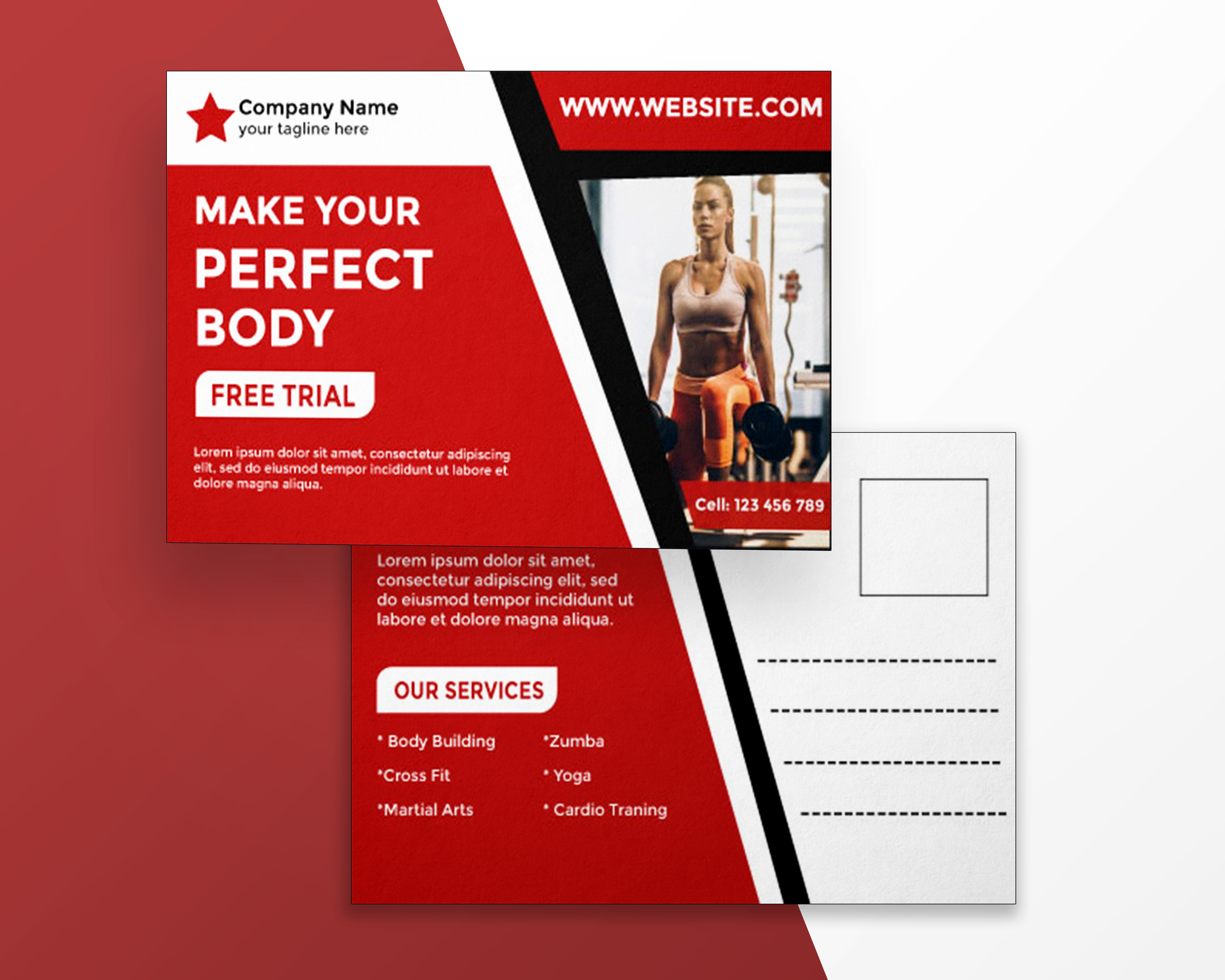 I will do design amazing postcard