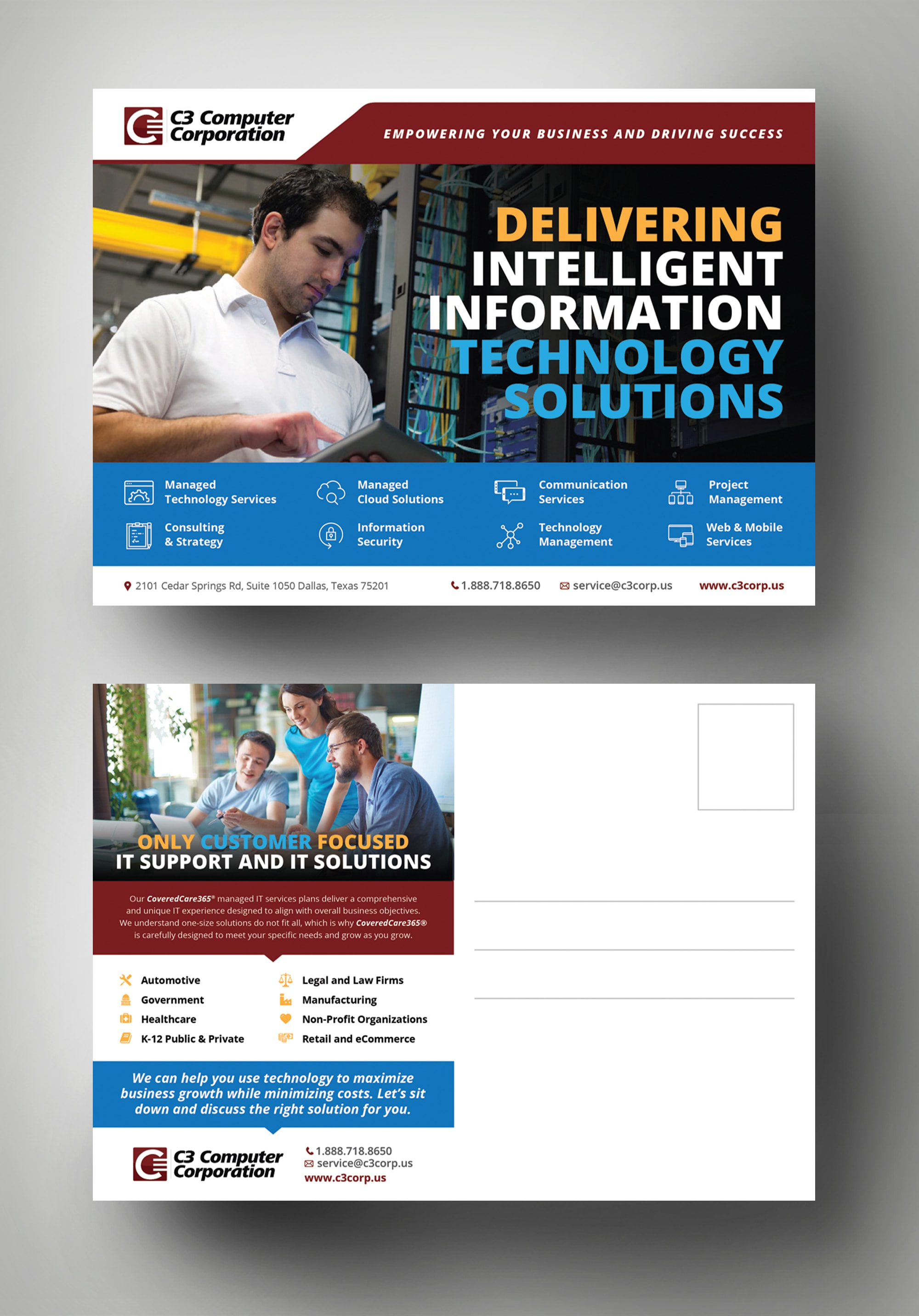 I will design postcard or eddm postcard, rack card or door hanger