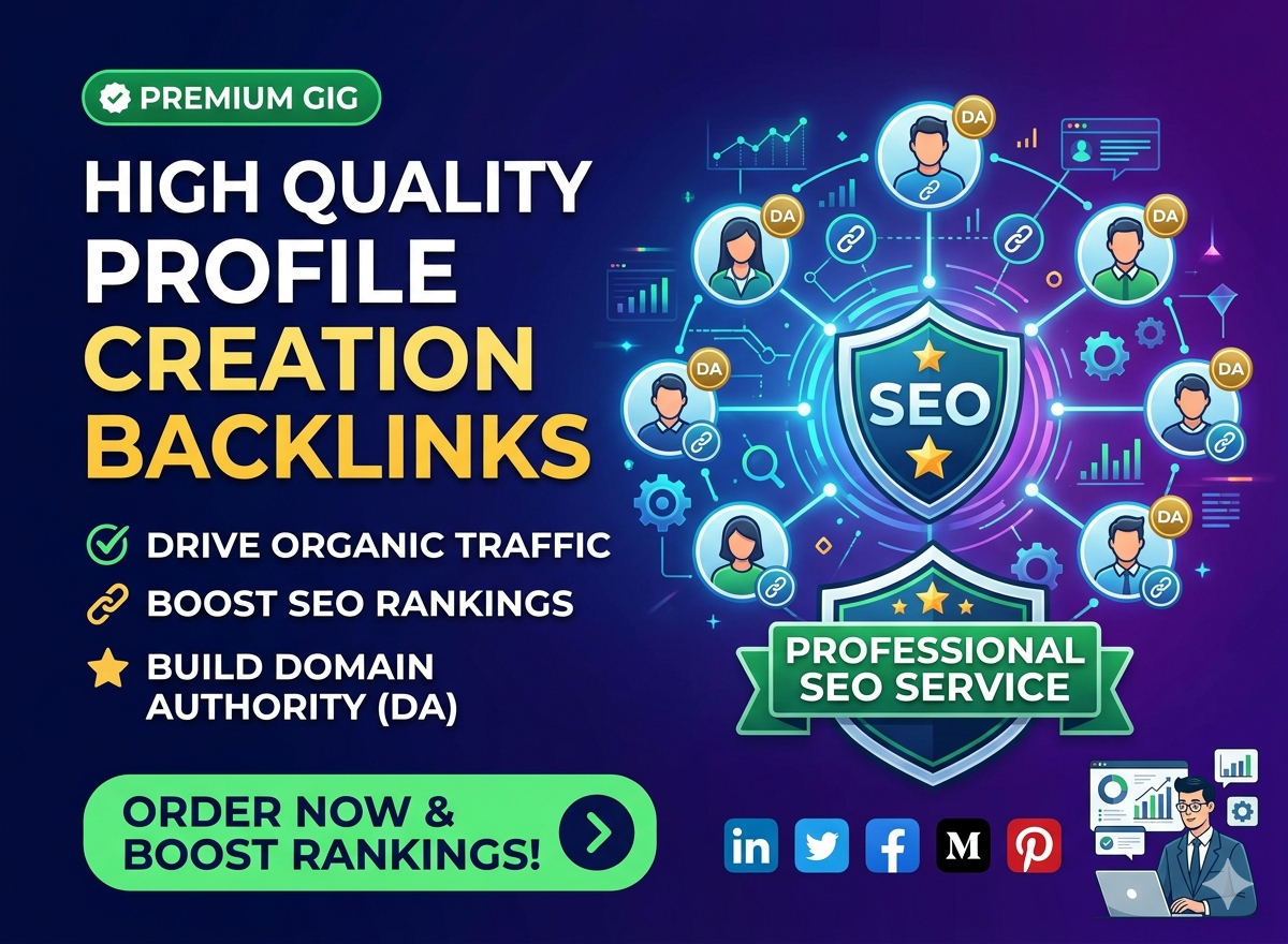 2026 update100 High quality profile creation backlinks