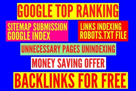 I will provide google indexing, technical SEO, sear...