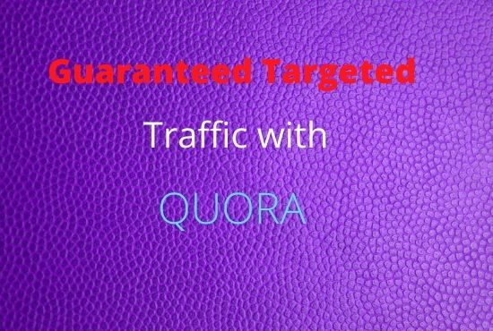 provide 60 HQ Quora answers With Guaranteed target Tr...