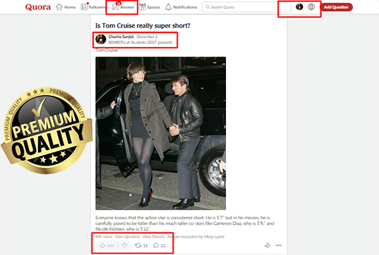 20 Quora answers with Gurranted Targeted Traffic