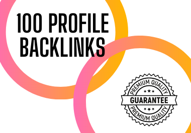 I will manually create profile backlinks from high DA...