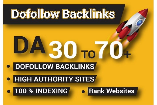 I will da70 high authority 20dofollow SEO backlinks l...
