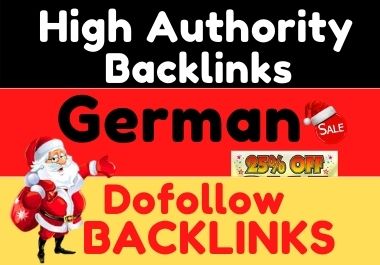 do 15 HQ german SEO authority dofollow backlinks