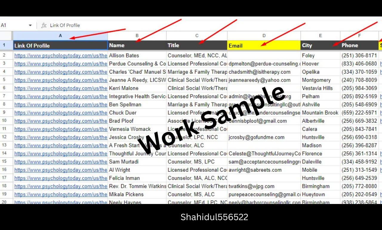b2b lead generation lead collection for your any keyword or Niche and business