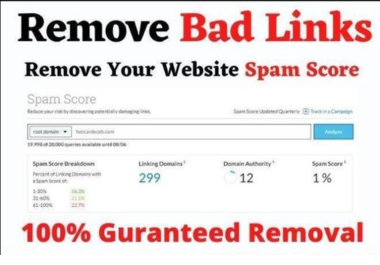 I will Identify and Disavow All Toxic and Spammy Backlinks to Save Your Site
