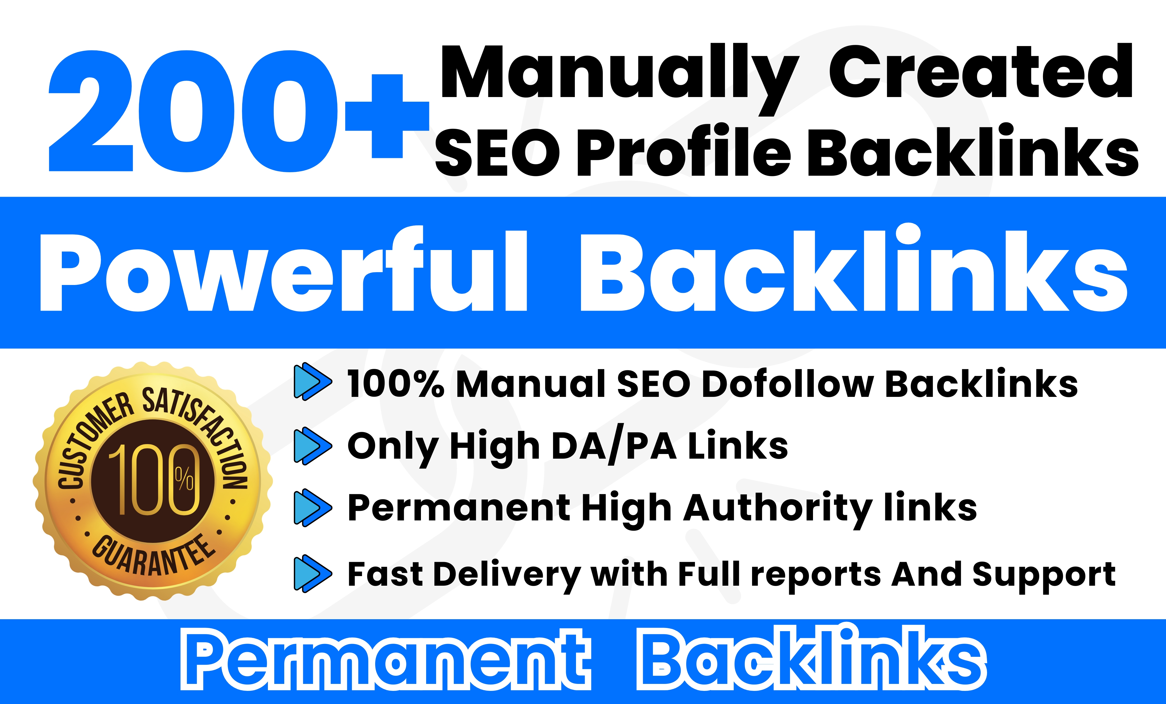 Manually create 200+ HQsafe, high-authority Profile Backlinks to rank on Google
