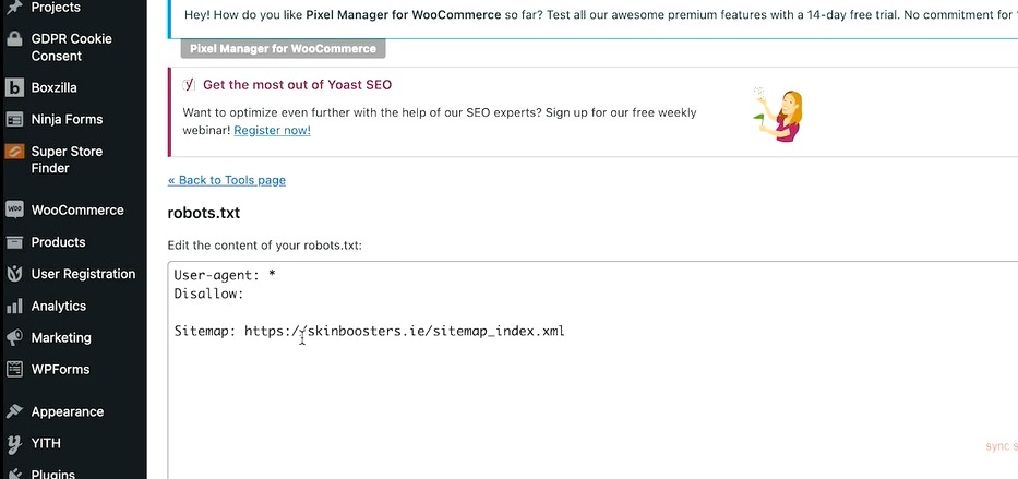I will create or fix optimize XML sitemap and robots txt for your website