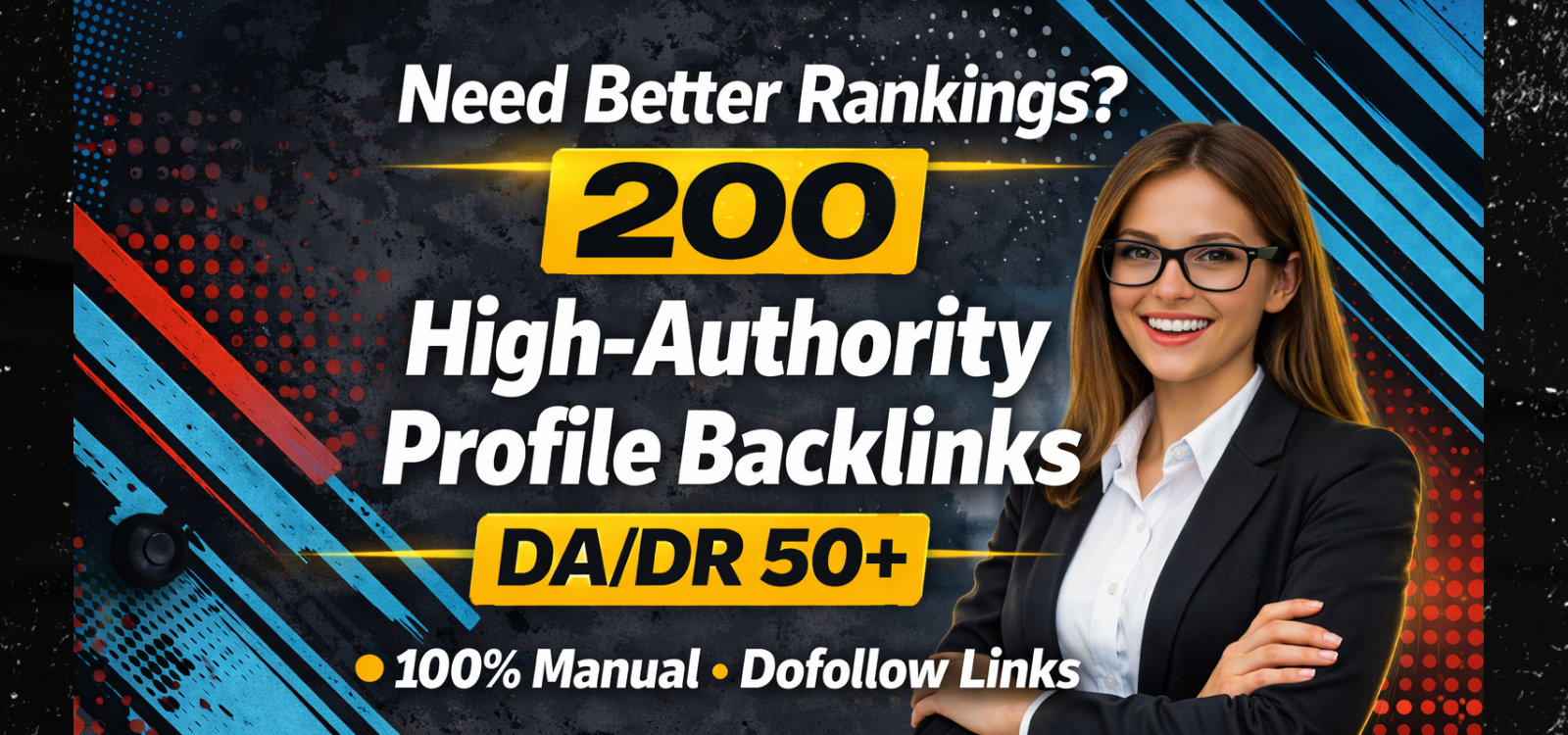 I will create 200 high authority DA DR 50+ profile ba...