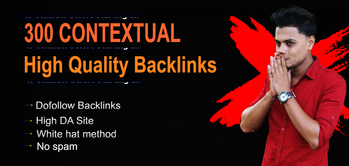 I will provide 300 contextual SEO dofollow backlinks ...